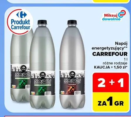 Napój energetyzujący Carrefour Power promocja w Carrefour