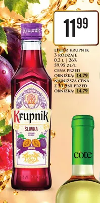Likier Krupnik promocja w Dino