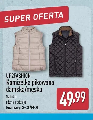 Kamizelka pikowana damska Up2fashion promocja w Aldi