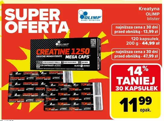 Kreatyna blister promocja w Carrefour Market