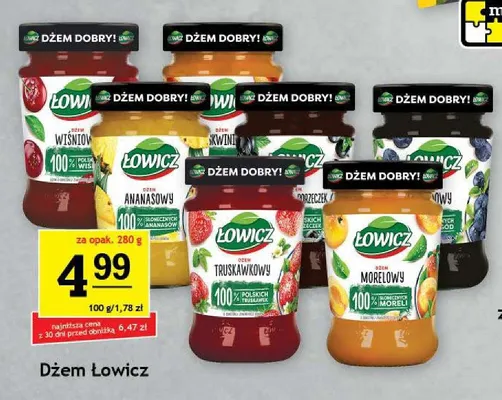 Dżem morelowy Łowicz promocja w Gram Market