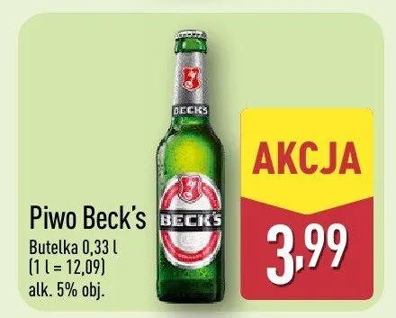 Piwo Beck's promocja w Aldi