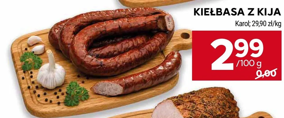 Kiełbasa z kija Karol promocja w Stokrotka