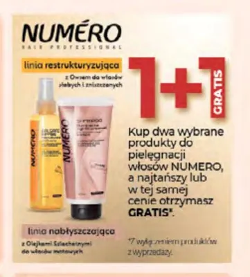 Produkty do pielęgnacji włosów Numero promocja w Drogerie Jawa