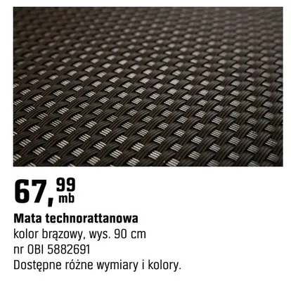 Mata technorattanowa promocja w OBI