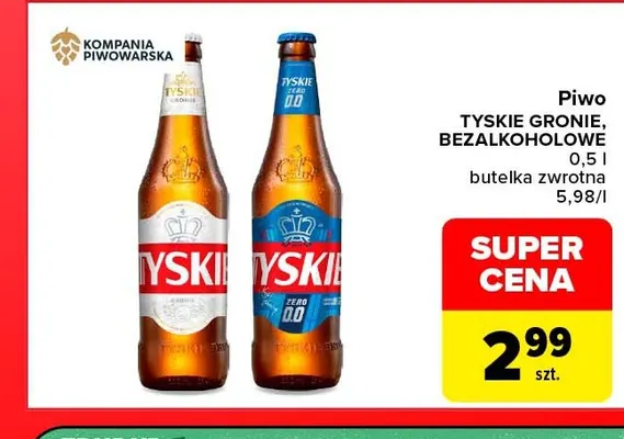 Piwo Tyskie Gronie promocja w Carrefour