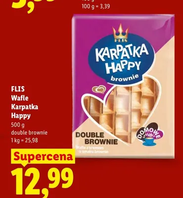 Wafle Karpatka Happy Flis promocja w Lidl