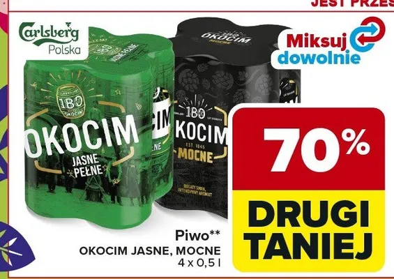 Piwo Okocim jasne promocja w Carrefour