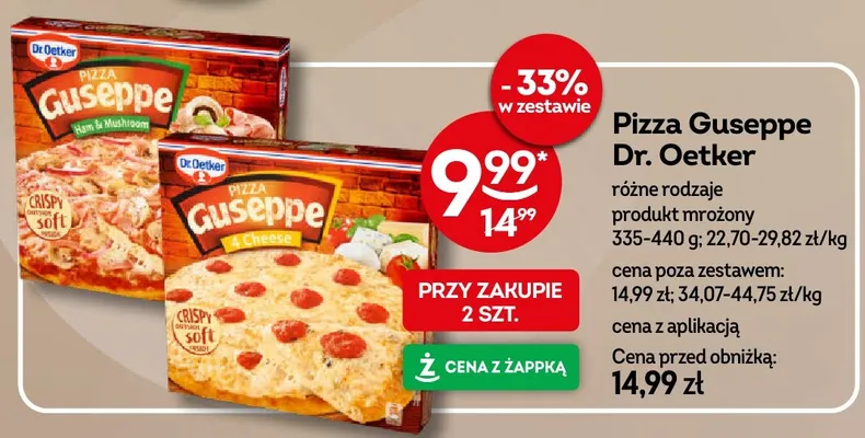 Pizza Guseppe Ham & Mushroom Dr. Oetker promocja w Żabka