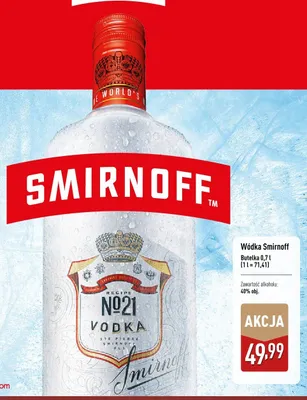 Wódka Smirnoff promocja w Aldi