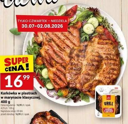 Karkówka w plastrach w marynacie klasycznej Białecki Wędzarnia promocja w Twój Market