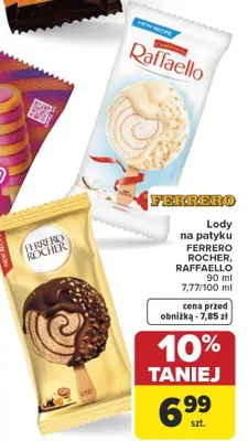 Lody na patyku Ferrero Rocher promocja w Carrefour