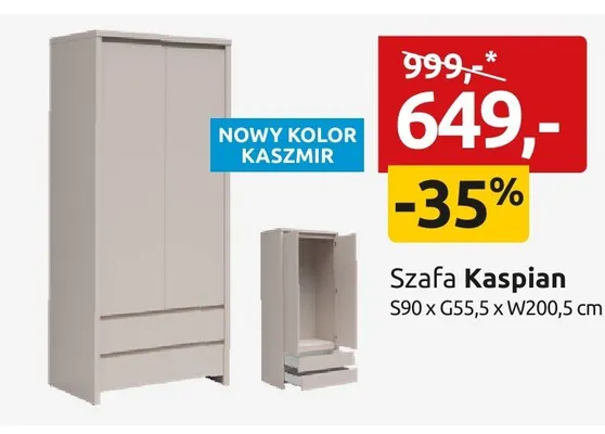 Szafa Kaspian promocja w Black Red White