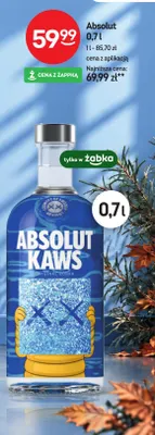 Wódka Absolut Kaws promocja w Żabka