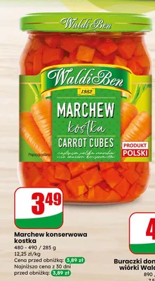 Marchew konserwowa kostka promocja w Dino
