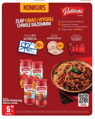 Sos do potraw Pudliszki promocja w Tomi Markt