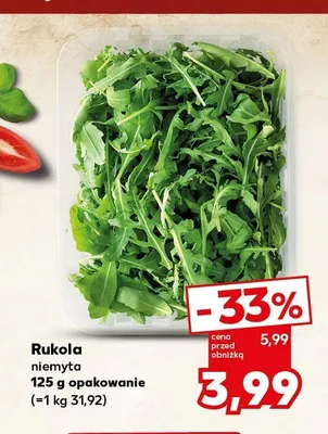 Rukola niemyta promocja w Kaufland