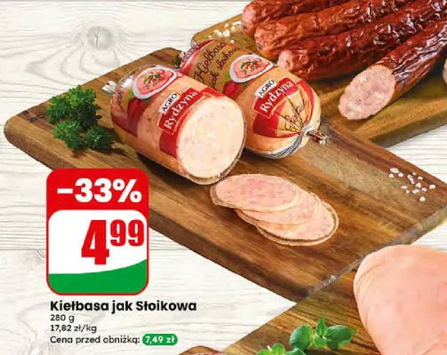 Kiełbasa jak Słoikowa Agro Rydzyna promocja w Dino
