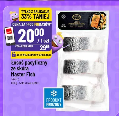Łosoś pacyficzny ze skórą Master Fish promocja w POLOmarket