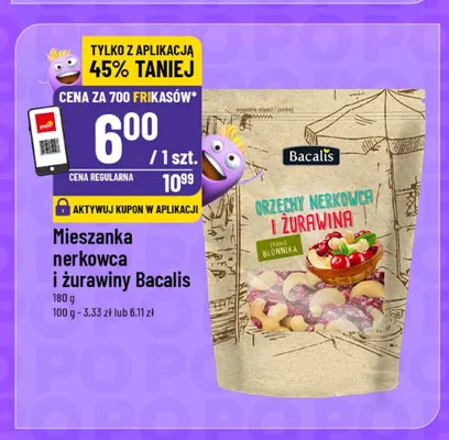 Mieszanka nerkowca i żurawiny Bacalis promocja w POLOmarket