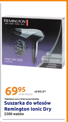 Suszarka do włosów Remington Ionic Dry 2200 watów promocja w Action