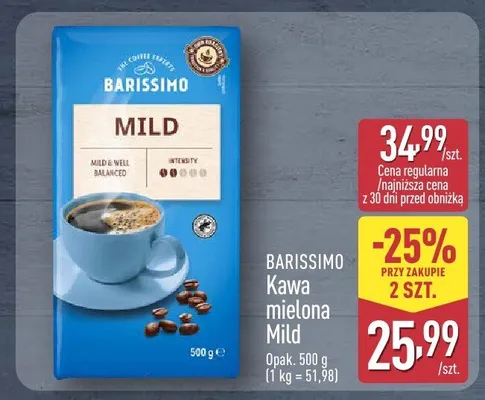 Kawa mielona Mild promocja w Aldi