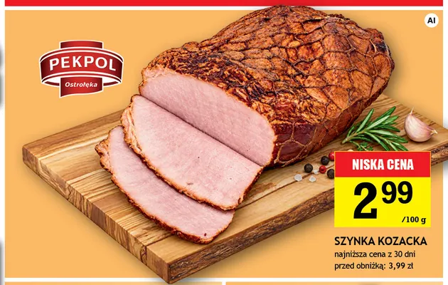 Szynka kozacka Pekpol promocja w Gram Market