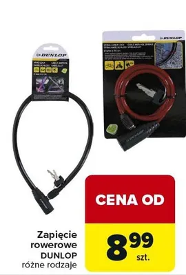 Zapięcie rowerowe Dunlop różne rodzaje promocja w Carrefour