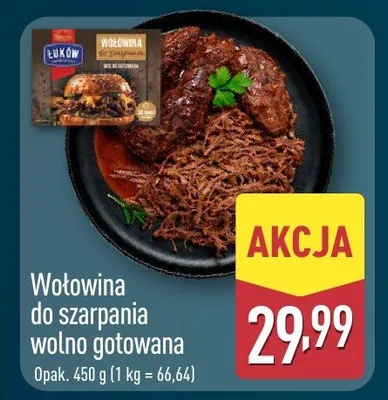 Wołowina do szarpania wolno gotowana promocja w Aldi