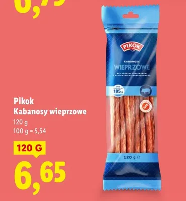 Kabanosy wieprzowe promocja w Lidl