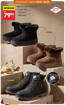 Buty męskie w rozm. 42-45 Lee Cooper Originals promocja w Biedronka