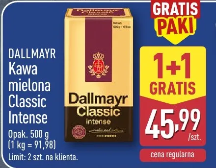 Kawa mielona Dallmayr Classic Intense promocja w Aldi