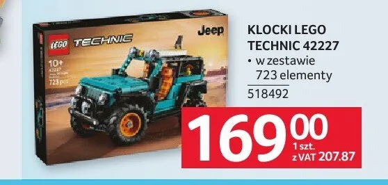 Klocki LEGO Technic 42227 promocja w Selgros