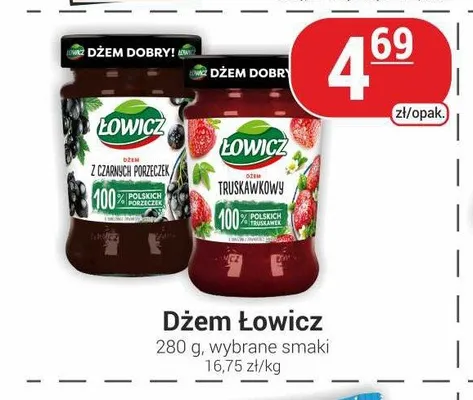 Dżem Łowicz truskawkowy promocja w Delikatesy Sezam
