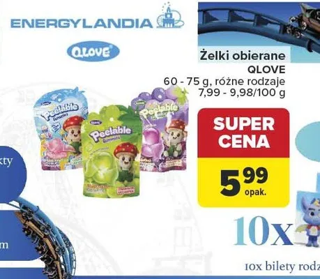 Żelki obierane QLOVE 60-75g promocja w Carrefour