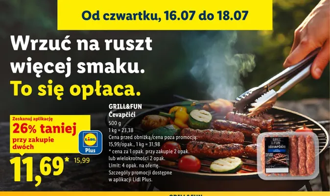 Ćevapčići Grill&Fun promocja w Lidl