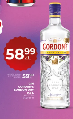 Gin Gordon's London Dry promocja w Duży Ben