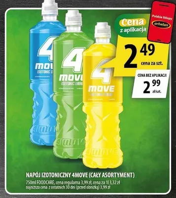 Napój izotoniczny 4Move Lime Mint promocja w Arhelan