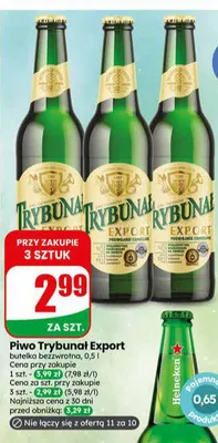 Piwo Trybunał Export promocja w Dino