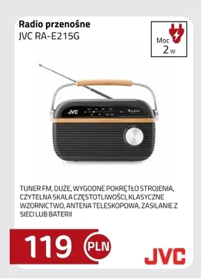 Radio przenośne Jvc RA-E215 g promocja w kakto.pl