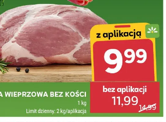 Łopatka wieprzowa bez kości promocja w Stokrotka