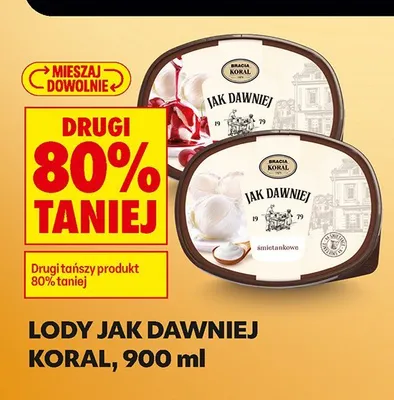 Lody Jak Dawniej Koral promocja w Biedronka