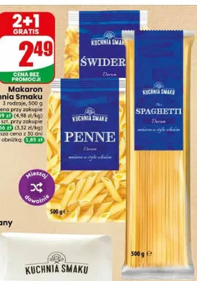 Makaron Penne Kuchnia Smaku promocja w Dino