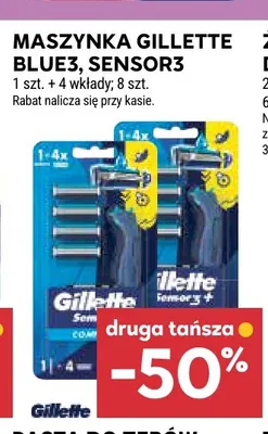 Maszynka do golenia Gillette Sensor3 promocja w Stokrotka