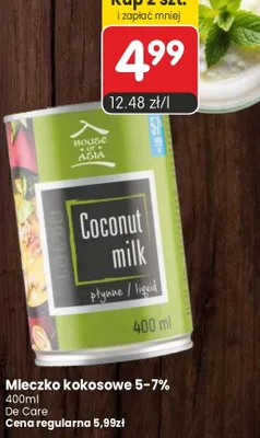 Mleczko kokosowe 5-7% promocja w Market Point