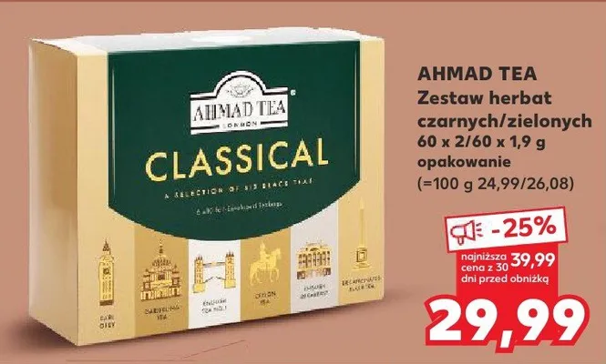 Zestaw herbat czarnych/zielonych promocja w Kaufland