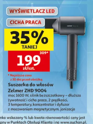 Suszarka do włosów Zelmer Zhd 9004 promocja w Auchan
