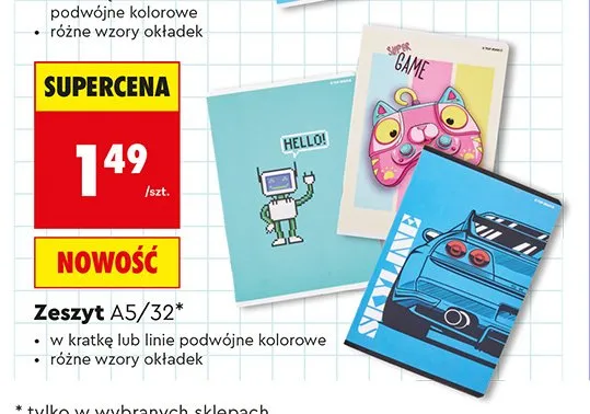 Zeszyt A5 32 kartki Top 2000 promocja w Biedronka