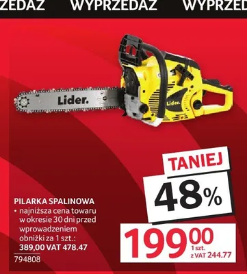 Pilarka spalinowa Lider promocja w Selgros