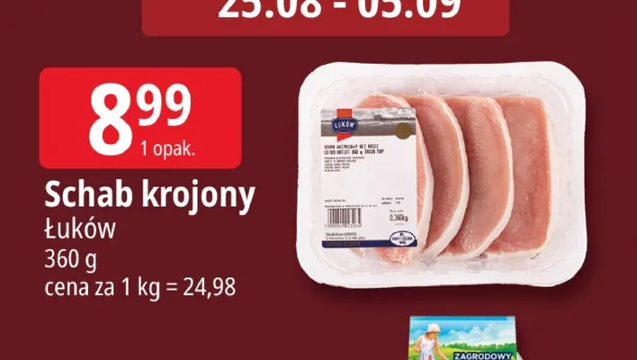 Schab krojony Łuków promocja w Leclerc